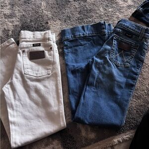 Wrangler Kids Blue and White Jeans Set